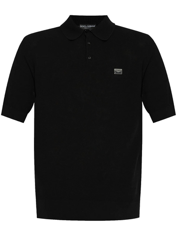 Men's Dolce & Gabbana Polo Shirt Black Made In Italy Size 50