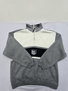 Champion Men's Gray Hoodie – Size S, Regular Fit, Half Zip