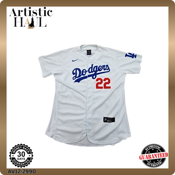 Nike Clayton Kershaw #22 Dodgers Men's White Jersey Size 48 USA