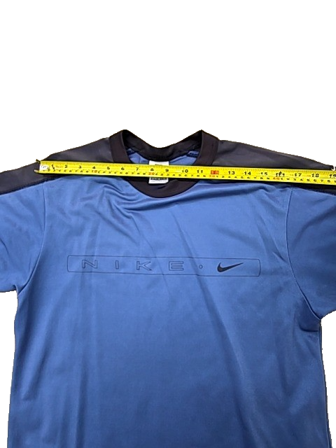 Nike Unisex Blue Crewneck Short Sleeve T-Shirt Size S Black Trim