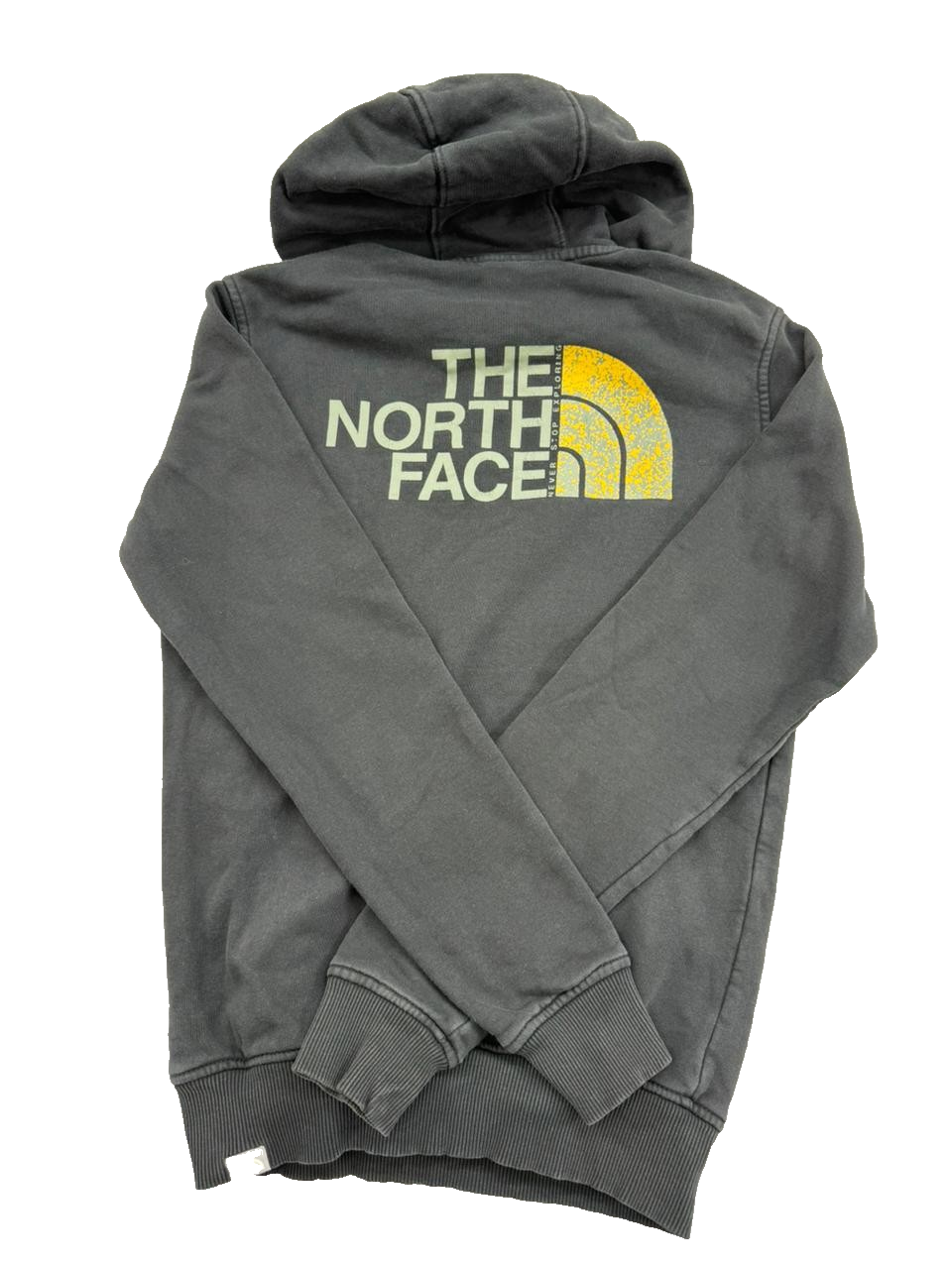 The North Face Men's Grey Pullover Hoodie XS Cotton Blend