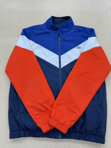 Lacoste Sport Color Block Windbreaker Jacket XL Blue/Red/White