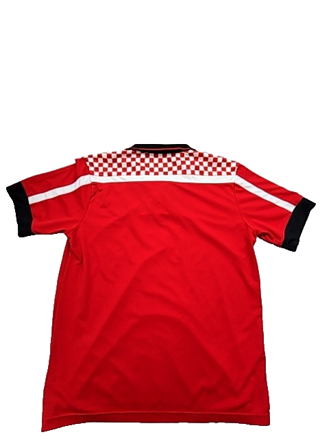 Umbro Unisex Red Jersey – Size 2XL, Checkered V- 100 checkered, Short Sleeve