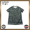 Reebok Men's Gray T-Shirt – Size M, Camo, Short Sleeve