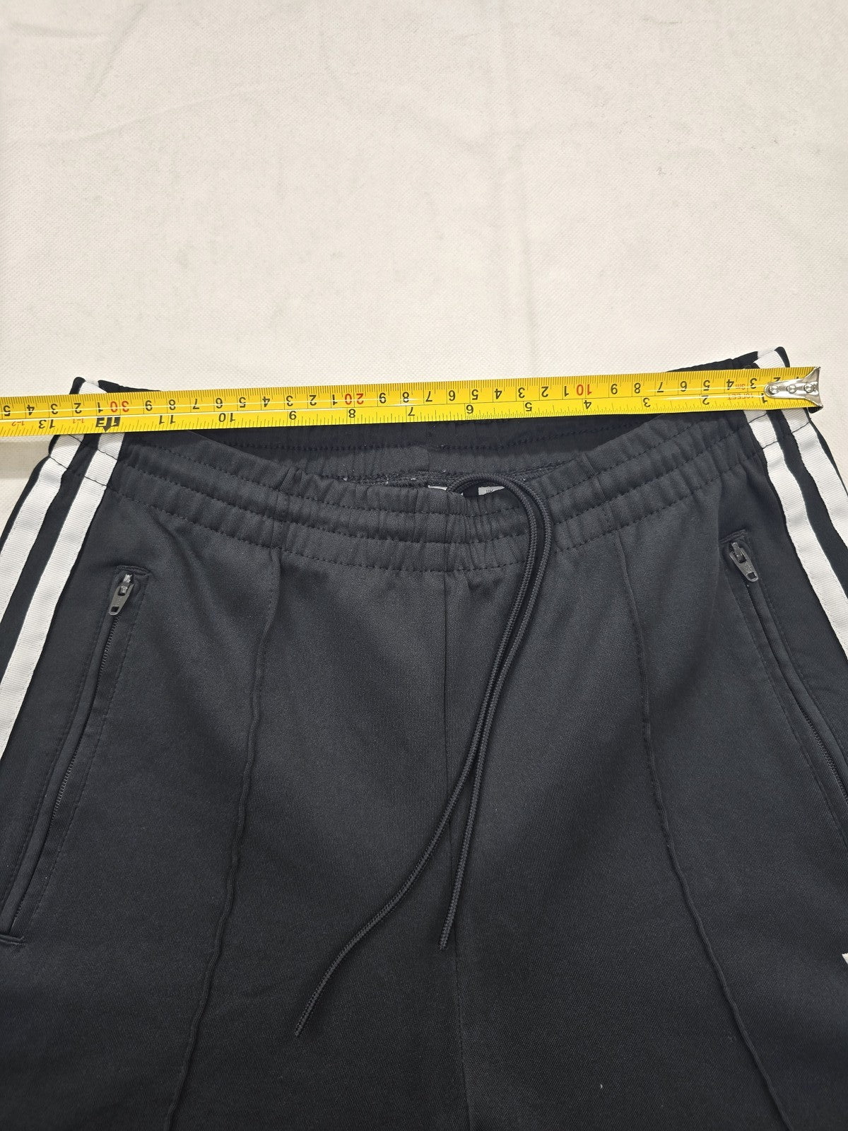 Adidas Primeblue Black Track Pants Men L Slim Tapered Recycled