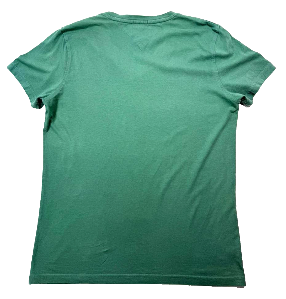 Tommy Hilfiger Regular Fit V-Neck T-Shirt In Green - L