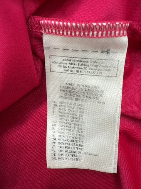 Adidas Pink Jersey XL Short Sleeve Crewneck Unisex