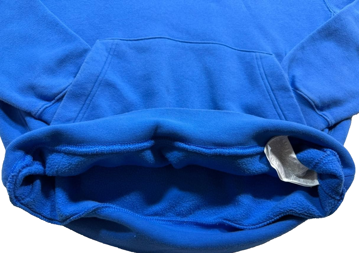 Nike Unisex Blue Fleece Pullover Hoodie Sweatshirt Size S