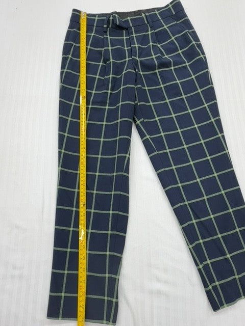 Navy Plaid Big Boys Navy Pants size 7 product image 5