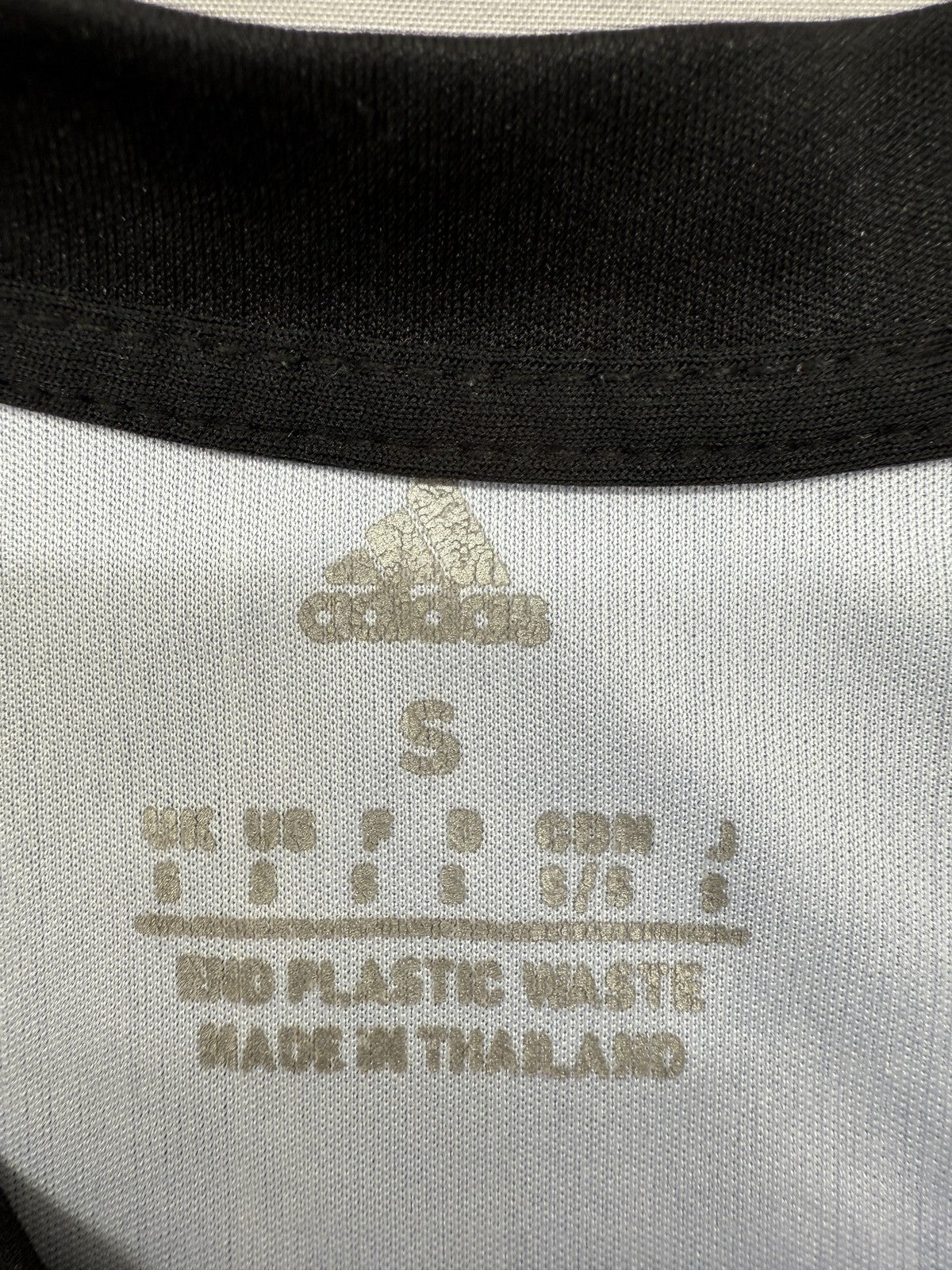 Adidas Men's S Blue Soccer Jersey Zigzag Short Sleeve Eco Poly