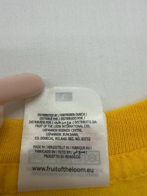 Fruit of the Loom Men Yellow T-Shirt size L product image 9