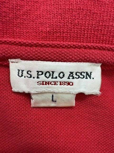 U.S. Polo Assn Boys Red Polo Shirt size L product image 4