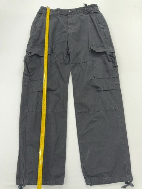 Bershka Men's Black Cargo Pants Size 42 Relaxed Drawstring BNW0T?