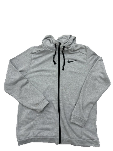 Nike Men's L Gray Pullover Hoodie Dri-FIT Long Sleeve L