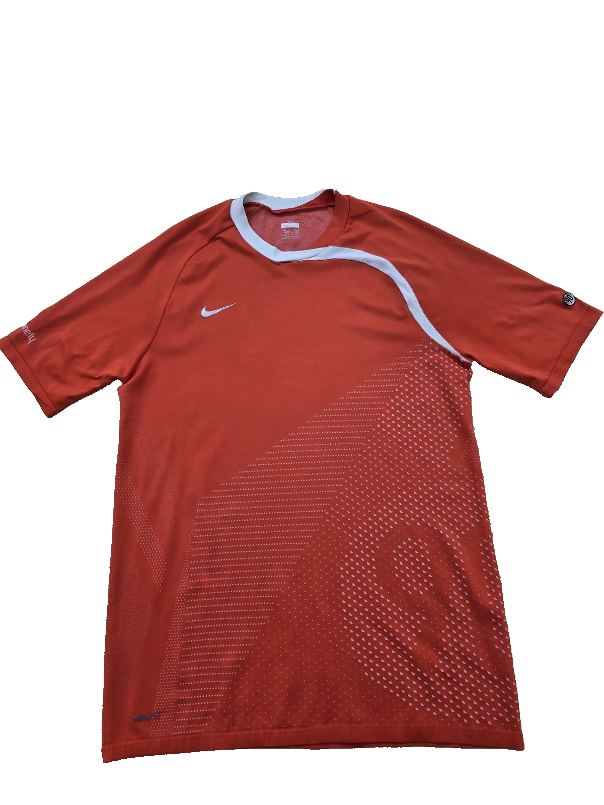 Nike Men's Red Soccer Jersey M Dri-FIT Short Sleeve
