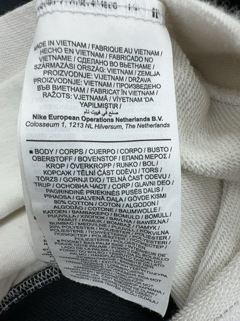 Nike Men's Black/White Color Block Pullover Hoodie Size M