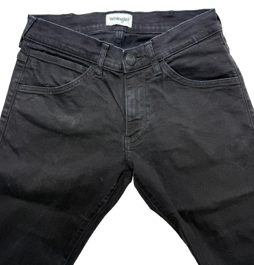 Wrangler Men's Bryson Jeans Black Relaxed Straight Fit Size 30 Denim