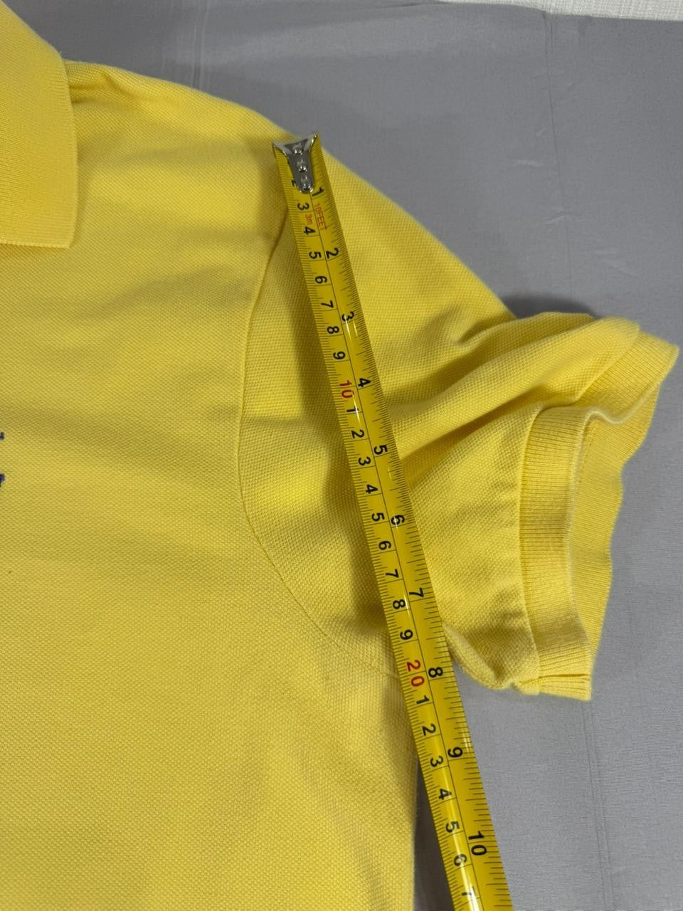 Polo Ralph Lauren Slim Fit Yellow Polo Shirt Men's Short Sleeve M