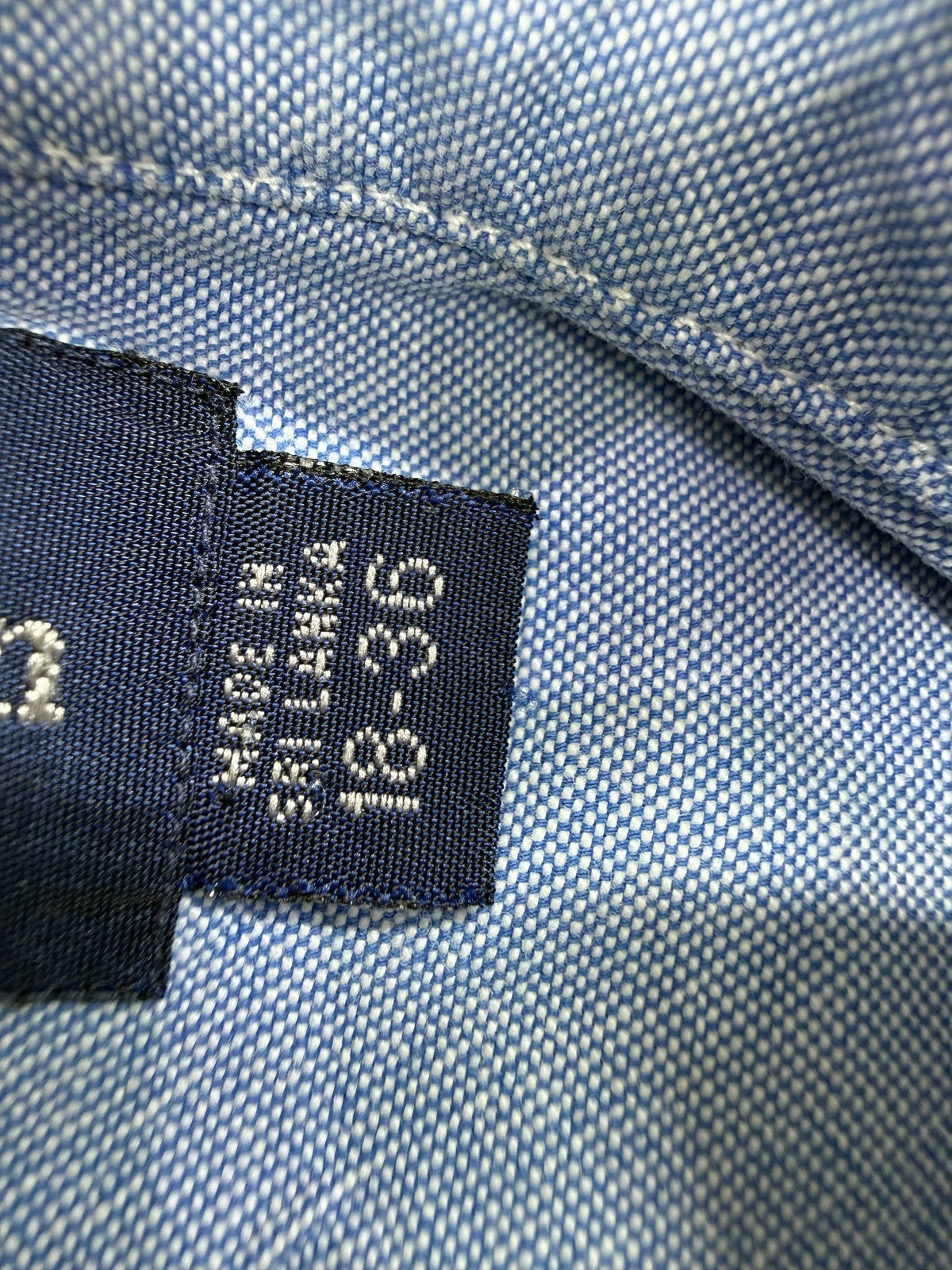 Ralph Lauren Men Light Blue Chambray Button-Up 2XL