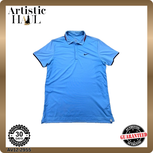 Nike Men's Blue Polo Shirt – Size L