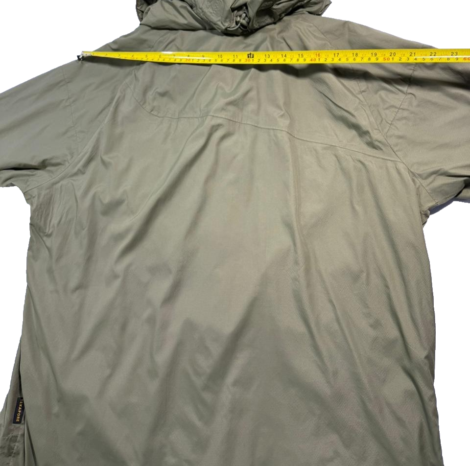 Jack Wolfskin Men's Olive Green Hooded Outdoor Jacket Texapore Full Zip L