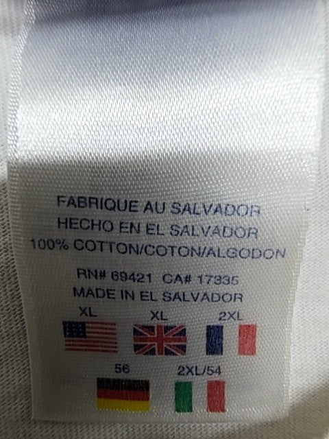 Reebok Men's White Cotton Crewneck Short Sleeve T-Shirt XL Regular