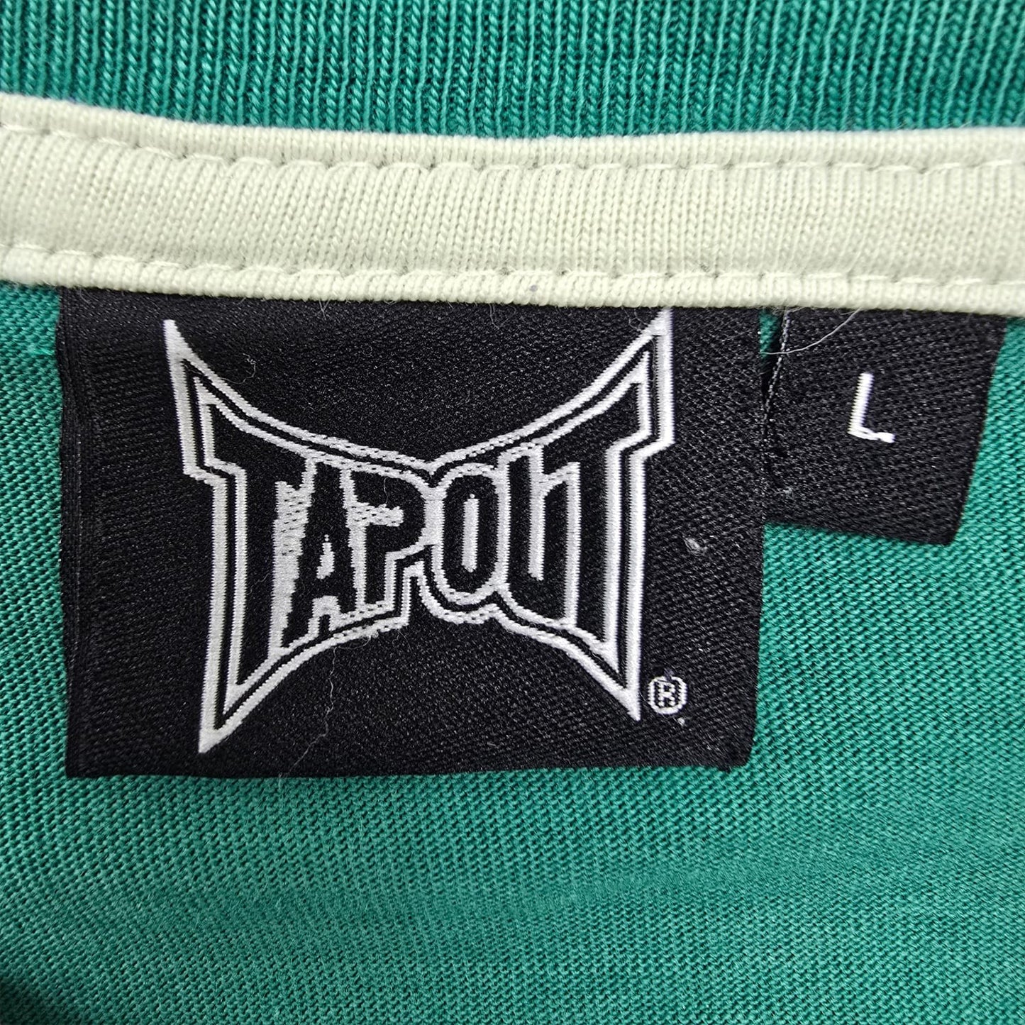 Tapout Men's Green MMA Graphic Print T-Shirt Size L Vintage