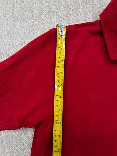 Polo Ralph Lauren Red Cotton Mesh Polo Shirt S Classic Fit