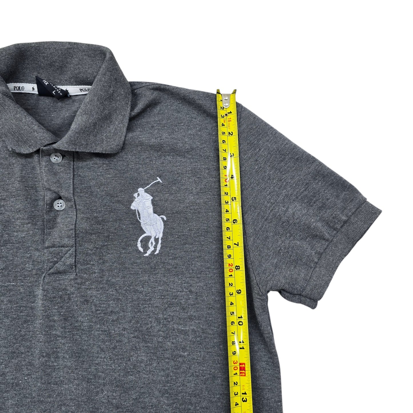 Polo Ralph Lauren Men Gray Polo Shirt size L product image 6
