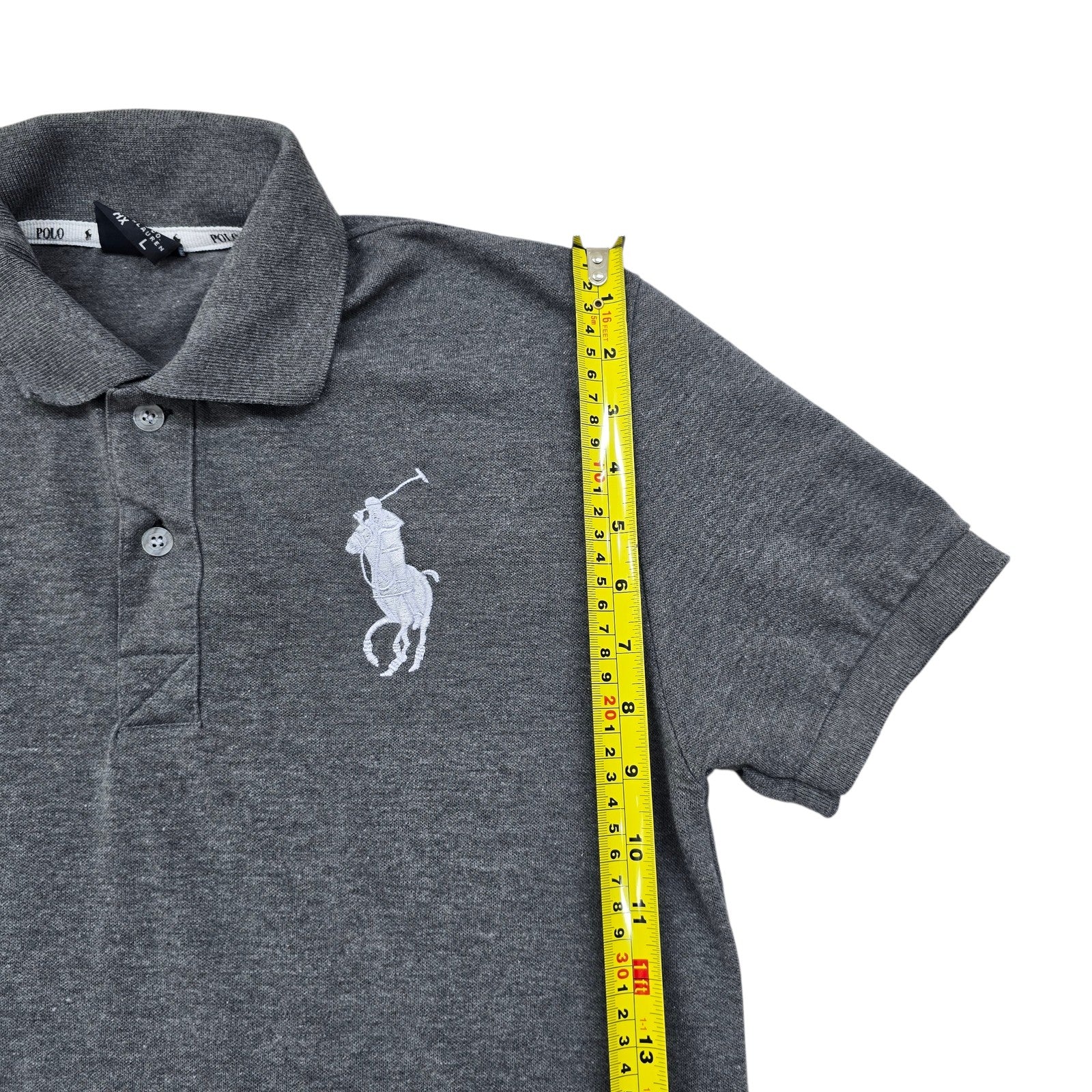 Polo Ralph Lauren Men Gray Polo Shirt size L product image 6