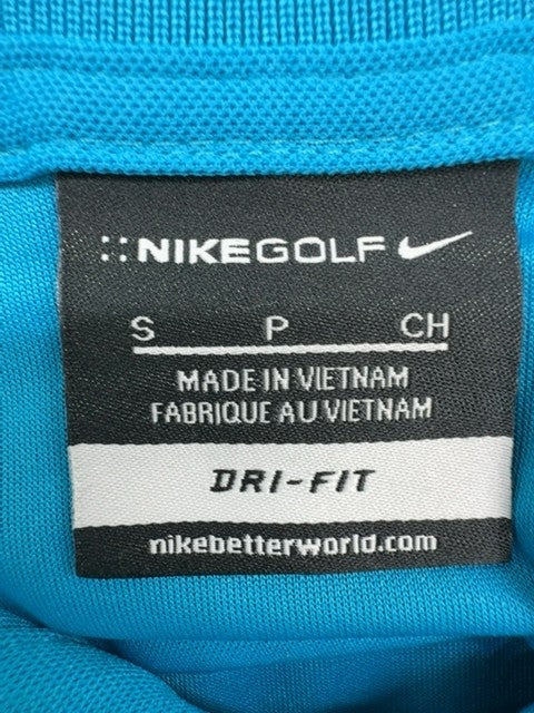 Nike Men's Blue Dri-FIT Golf Polo Shirt Size S