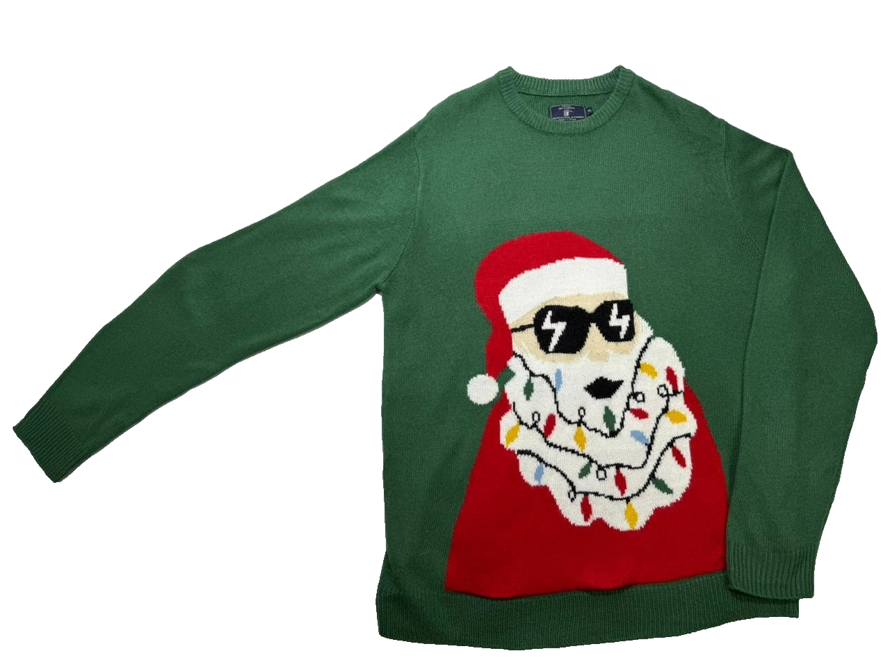 Original Mo Casual Wear It As Long As Possible Sweater Sta Claus Green Color