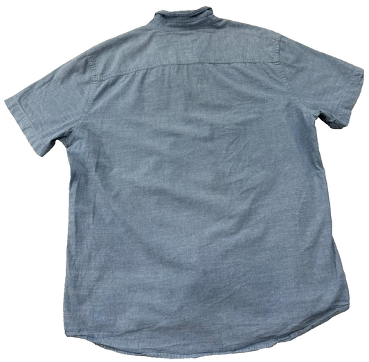 Tommy Hilfiger Men's Blue Shirt – Size XL, Short Sleeve
