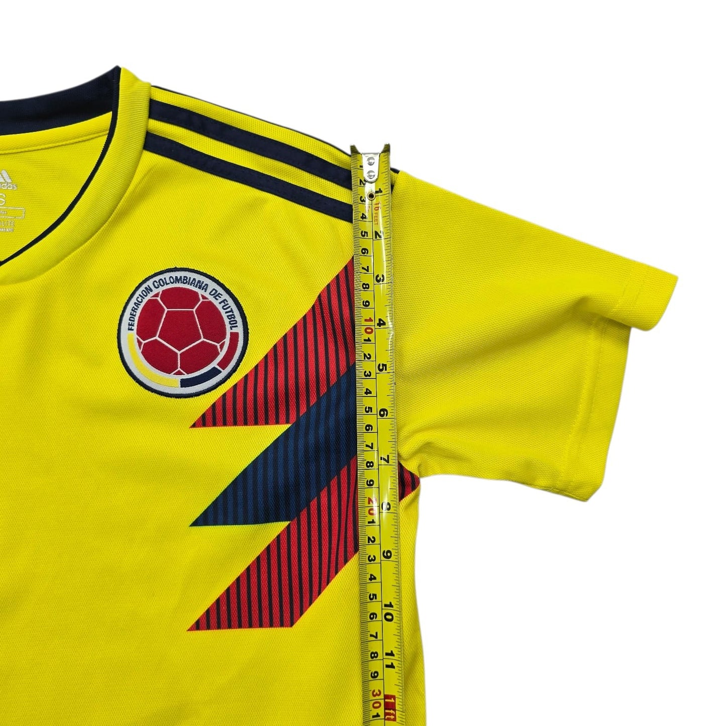 Adidas Unisex Yellow Colombia Soccer Jersey Size S New