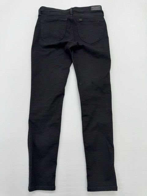 Lee Men Black Straight Stretch Jeans W30 L31 Size 30x31 Condition