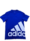 Adidas Men's Blue T-Shirt – Size XS, Logo, Short Sleeve