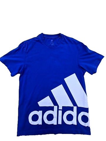 Adidas Men's XS Blue Logo T-Shirt Short Sleeve Crew Neck