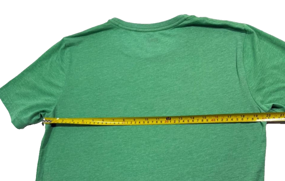 Men's Puma Print T-Shirt Green Size S
