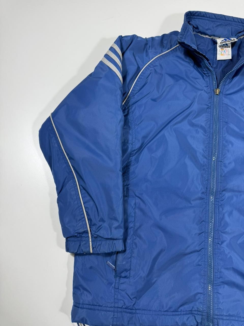 Adidas Blue Full Zip Lightweight Jacket Men's Size M Made in Indonesia