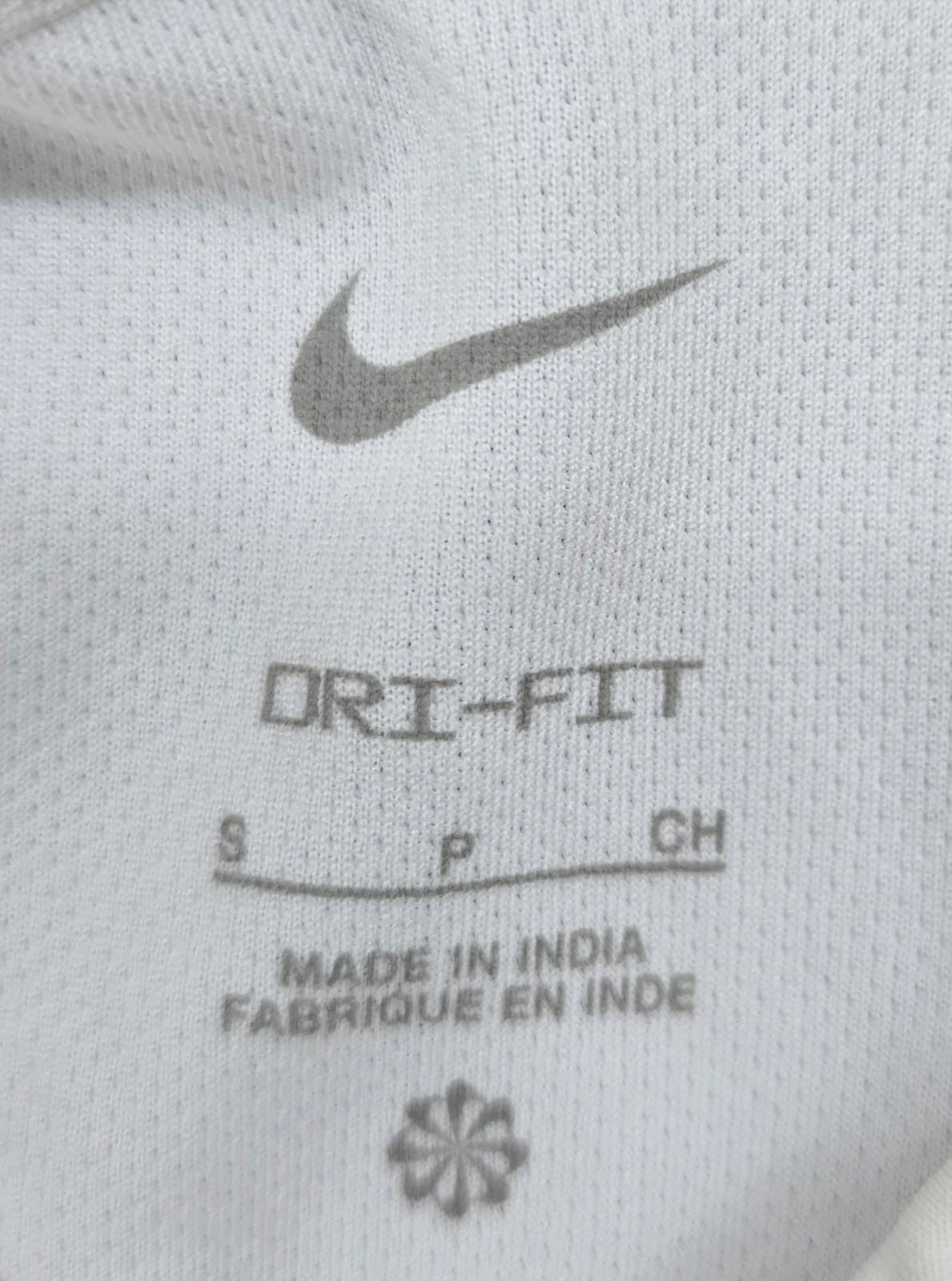 Nike Men's White Dri-FIT Polo Shirt Size S Short Sleeve