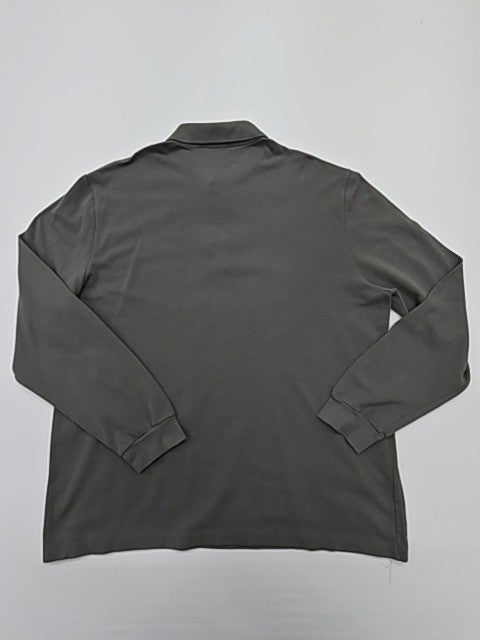 Lacoste Boys Gray Polo Shirt Logo Long Sleeve Size 6