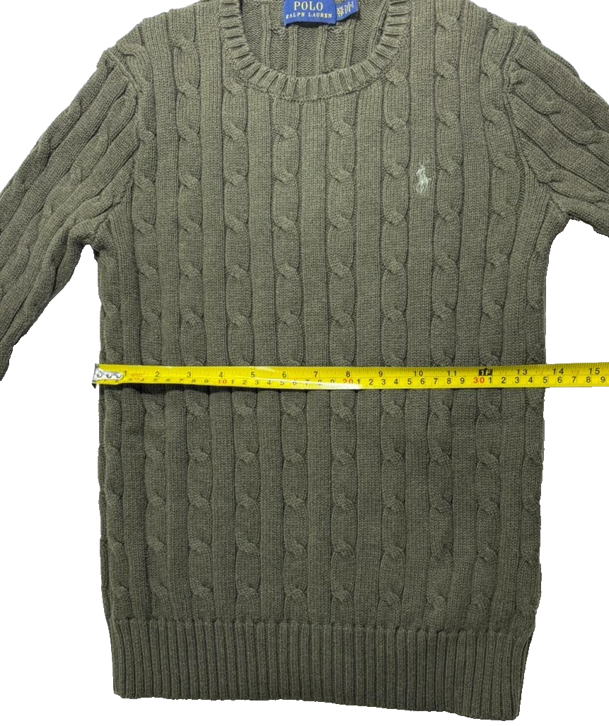 Polo Ralph Lauren Green Streetwear Knit Sweater Unisex Size XS