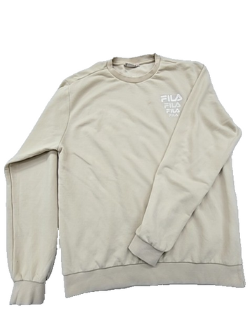 Fila Grey Heather Crewneck Sweatshirt Men's M Fleece Tennis Logo