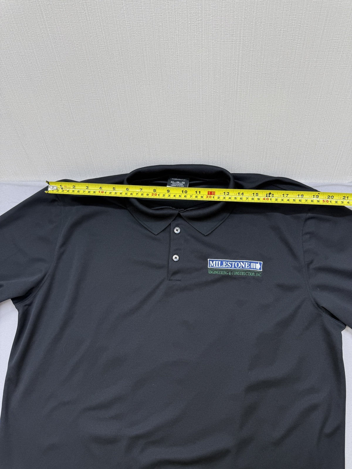 Nike Men's XL Black Dri-FIT Golf Polo Shirt Short Sleeve