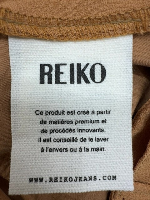 Reiko Women's Camel Wide Leg High Waist Denim Jeans Sz 28
