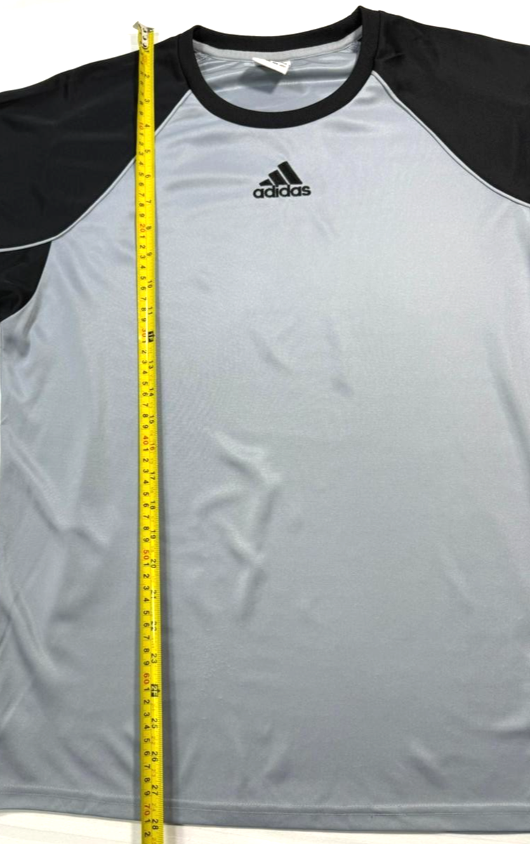 Adidas Template Training Shirt In Grey And Black - Size S