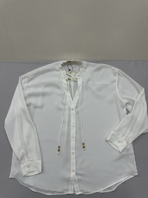 Koton Women's White Blouse – Size 42, Long Sleeve