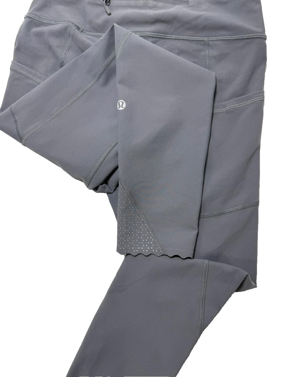 Lululemon Leggings Black Back Zip And Pocket - Size 6