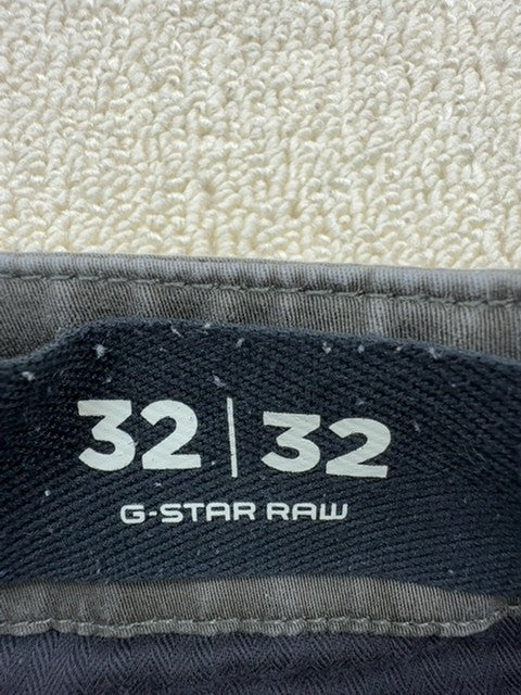 G-Star Raw Men's Dark Grey Cargo Pants Size 32 Tapered Twill