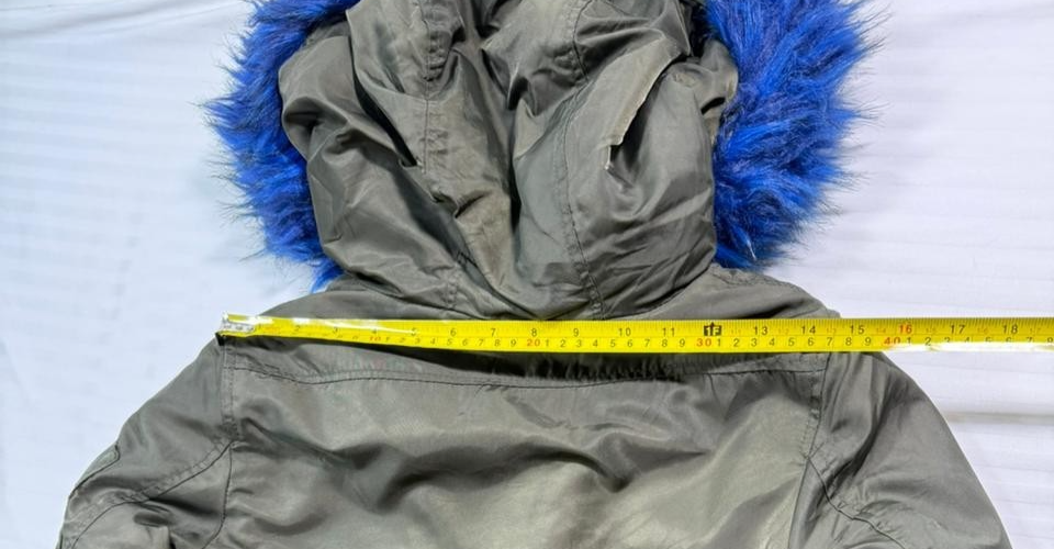 Pimkie Women Olive Green Bomber Parka Jacket Coat Faux Fur Hood Lined Size XS